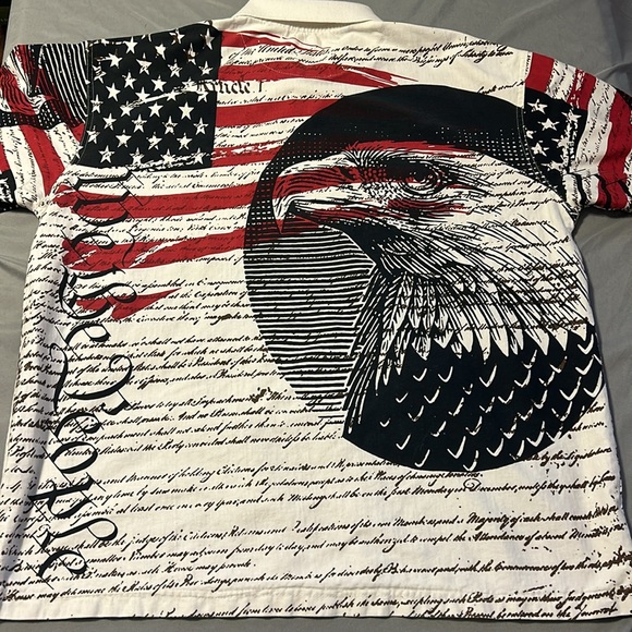 America themed Cotton Traders Sport XLG Shirt - Picture 3 of 4